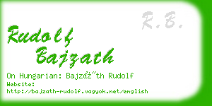 rudolf bajzath business card